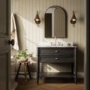 Toulouse Single Vanity - Satin Black Veneer