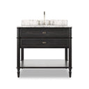 Toulouse Single Vanity - Satin Black Veneer