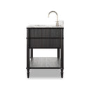 Toulouse Single Vanity - Satin Black Veneer