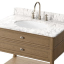 Toulouse Single Vanity - Washed Blonde Oak Veneer