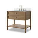Toulouse Single Vanity - Washed Blonde Oak Veneer