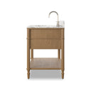 Toulouse Single Vanity - Washed Blonde Oak Veneer