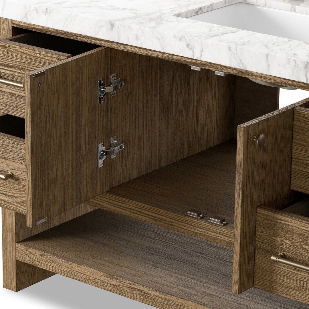 Anthem Single Wide Vanity - Washed Natural Veneer