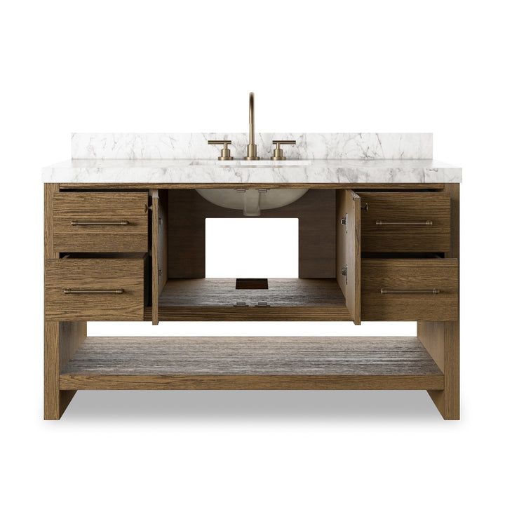 Anthem Single Wide Vanity - Washed Natural Veneer