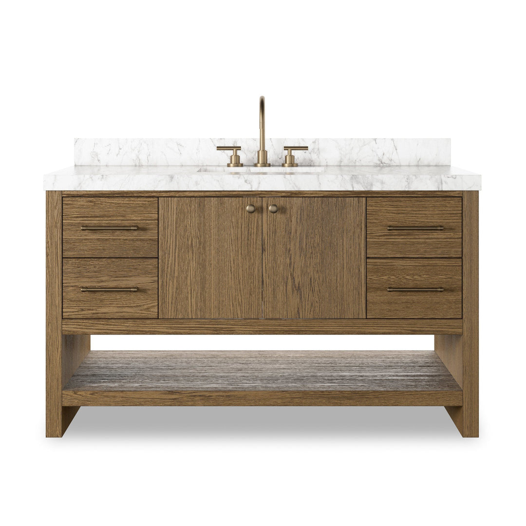 Anthem Single Wide Vanity - Washed Natural Veneer