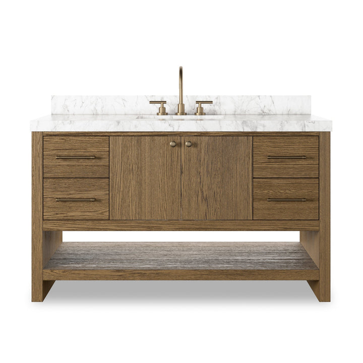 Anthem Single Wide Vanity - Washed Natural Veneer