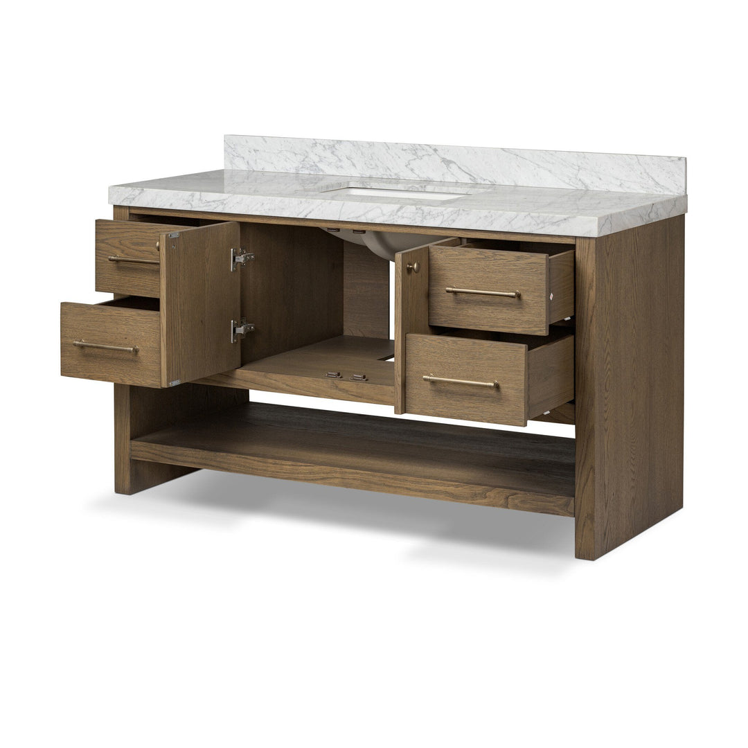 Anthem Single Wide Vanity - Washed Natural Veneer