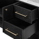 Anthem Single Wide Vanity - Black Wash Oak Veneer