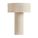 Hensley Table Lamp - Antique Brass Iron | Flax Linen