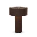 Hensley Table Lamp - Antique Brass Iron | Deep Plum