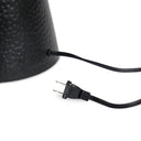 Ziggy Table Lamp - Hammered Black Aluminum