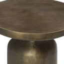 Odessa End Table - Textured Aged Brass