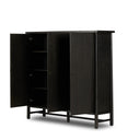 Renaud 3-Door Cabinet - Charcoal Oak Veneer