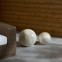 Mairo Sphere - Natural Grey Faux Marble | Large