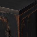 The Humptulips River Moonshine Cabinet - Distressed Burnt Black