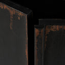 The Humptulips River Moonshine Cabinet - Distressed Burnt Black
