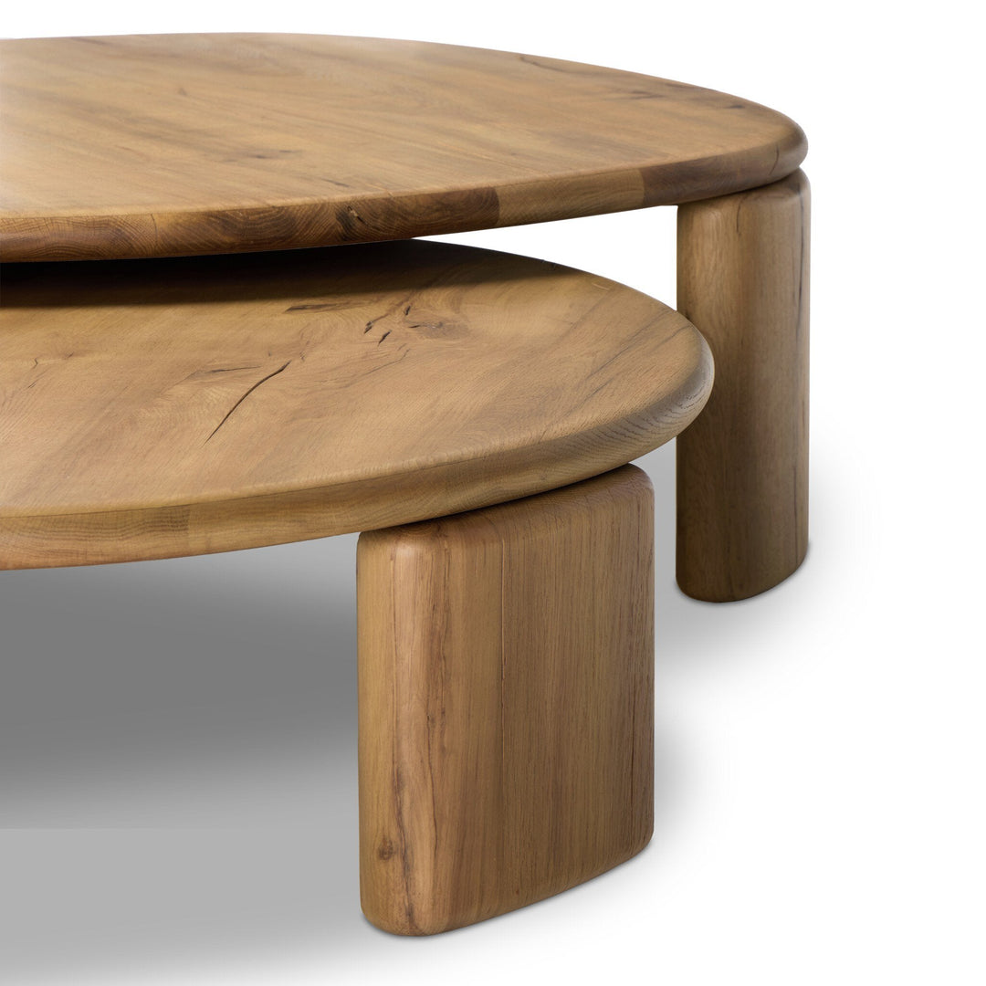 Falco Nesting Tables - Natural Reclaimed French Oak