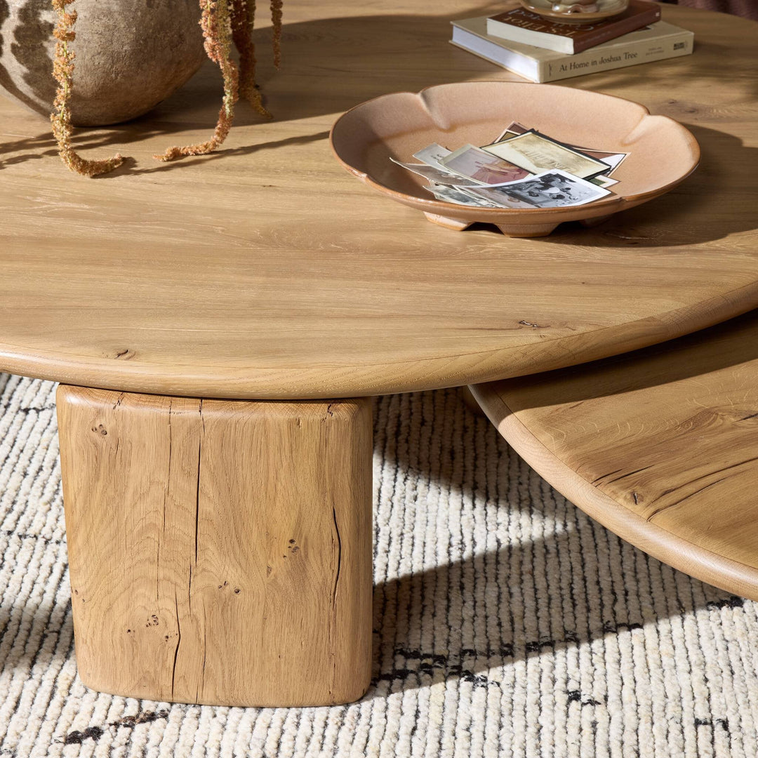 Falco Nesting Tables - Natural Reclaimed French Oak