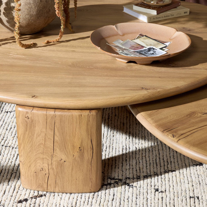 Falco Nesting Tables - Natural Reclaimed French Oak
