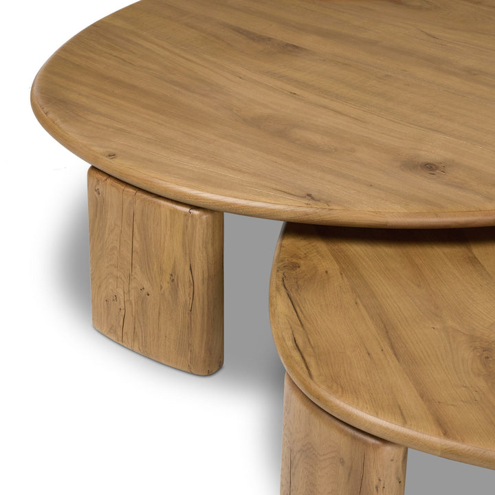 Falco Nesting Tables - Natural Reclaimed French Oak