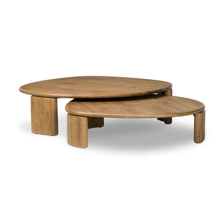 Falco Nesting Tables - Natural Reclaimed French Oak