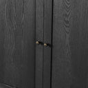 Millie Single Vanity - Satin Drifted Black Veneer