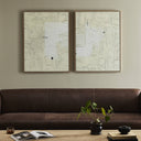 Gary 014 Diptych by Jade Dacay - Vertical Grain White Oak Floater