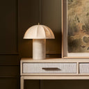 Clover Table Lamp - Taupe Marble