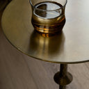Jocelyn End Table - Dark Brass
