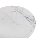 Jocelyn End Table - Veined White Marble
