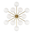 Orion Round Chandelier - Burnished Brass