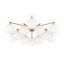 Orion Round Chandelier - Burnished Brass