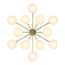 Orion Round Chandelier - Burnished Brass
