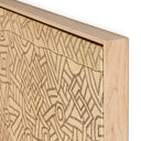 Kuba VI by FH Art Studio - Vertical Grain White Oak Floater
