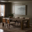 Coralie Extension Dining Table - Brown Oak Veneer