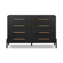 Rosedale 8 Drawer Dresser - Ebony Oak Veneer