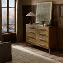 Rosedale 8 Drawer Dresser - Amber Oak Veneer