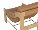Rafferty Lounge Chair - Rustic Oak - Ludlow Sesame Leather