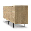 Carmel Sideboard 96" - Natural Cane