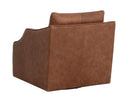 Orwell Swivel Lounge Chair - Cognac Leather
