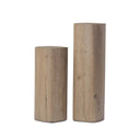 Tycho Pedestal - Brown Oak Veneer | 40"