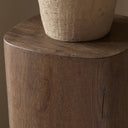 Tycho Pedestal - Brown Oak Veneer | 40"