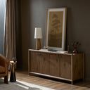 Glenview 4 Door Sideboard - Weathered Oak