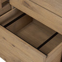 Noah Rotating Desk - Aged Smoked Oak Resawn
