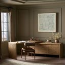 Noah Rotating Desk - Aged Smoked Oak Resawn