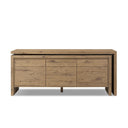 Noah Rotating Desk - Aged Smoked Oak Resawn
