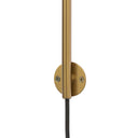 Astrid Sconce - Antique Brass | Dark Brown Leather