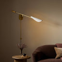 Astrid Sconce - Antique Brass | Flax Linen