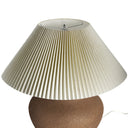 Parma Table Lamp - Textured Dark Sand Porcelain | Pleated Shade