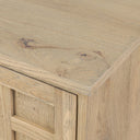 Alessio Media Console - Aged Natural Oak Veneer